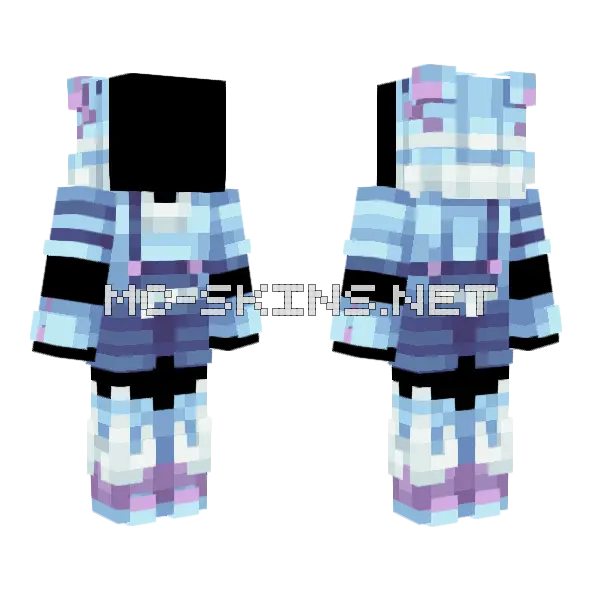 Space Suit Minecraft skin, front and back