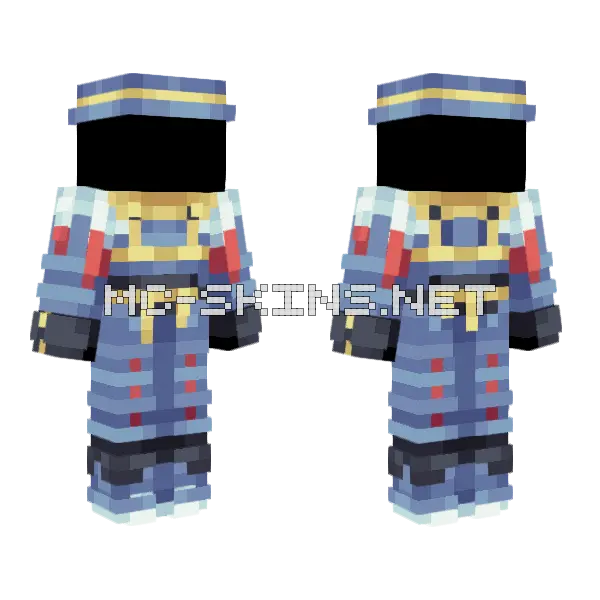 Space Train Skin Minecraft skin, front and back