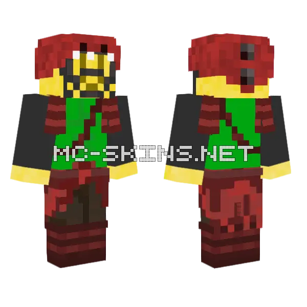 Spanglykirishima45 Minecraft skin, front and back