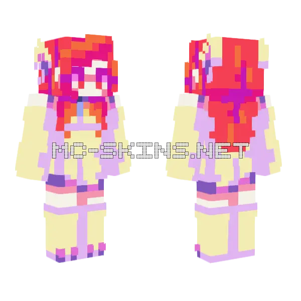 Sparkie Fanskin Minecraft skin, front and back