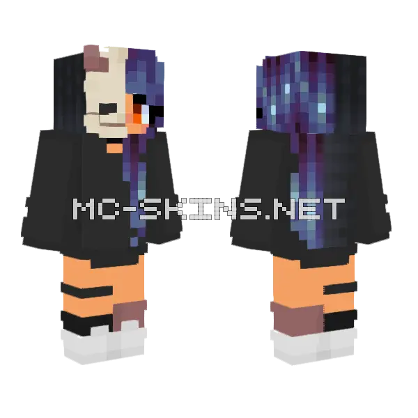 Sparkle Hair Girl, front and back