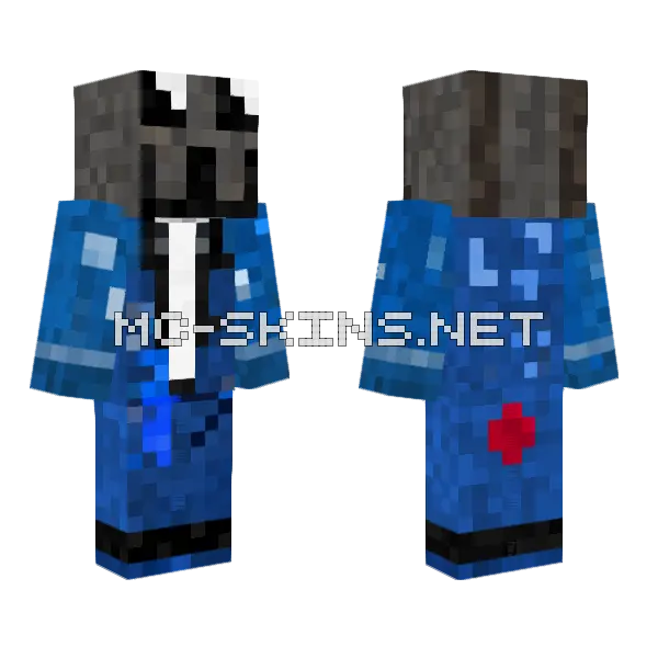 Sparkle Hamster Minecraft skin, front and back