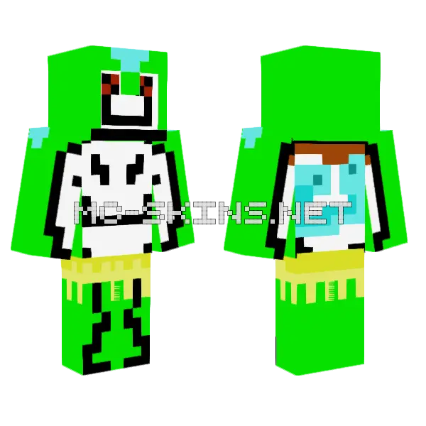 Sparta Warrior Dream Minecraft skin, front and back