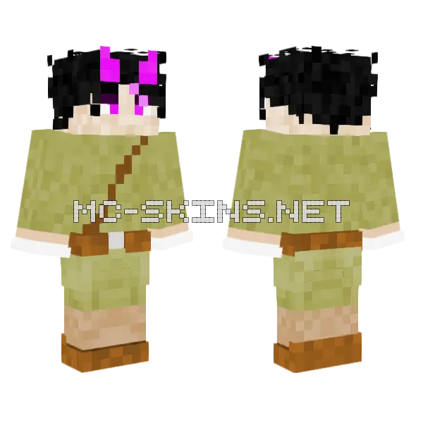 Spawn Japanese Tank Crew Minecraft skin, front and back