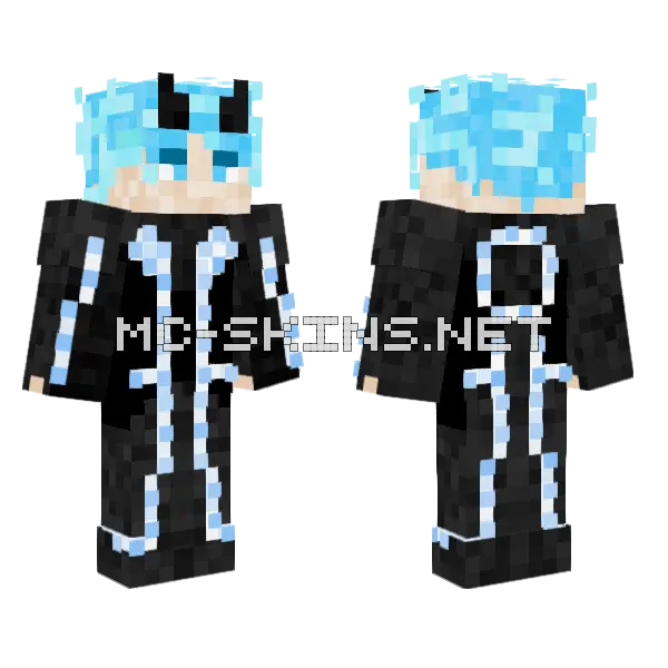 Spawn Tron Version Updated Minecraft skin, front and back