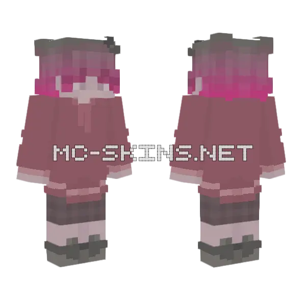 Spectra Minecraft skin, front and back