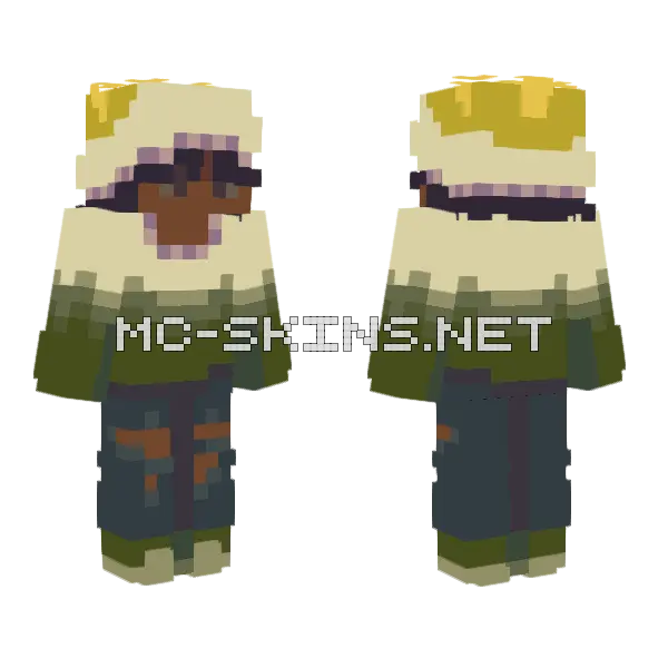 Sphaerobolus Collab Minecraft skin, front and back