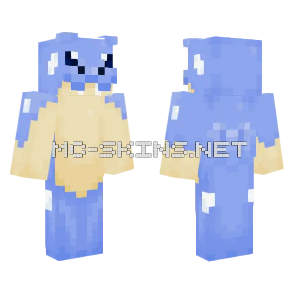 Spheal Pokemon Minecraft skin, front and back