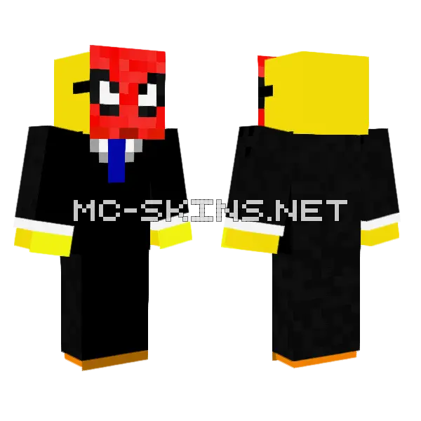 Spider Duck Minecraft skin, front and back