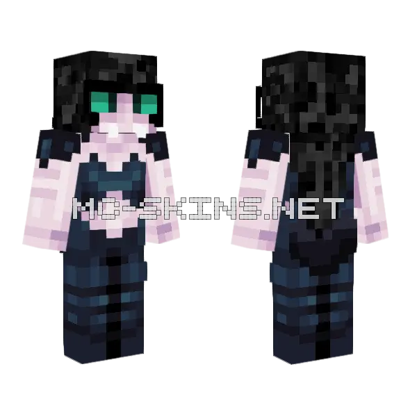 Spider Girl Minecraft skin, front and back