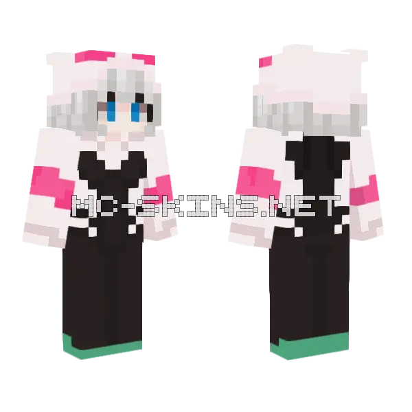 Spider-Gwen Skin Minecraft skin, front and back