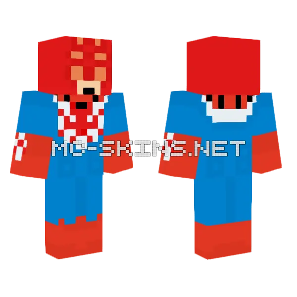 Spider Man 2211 Minecraft skin, front and back