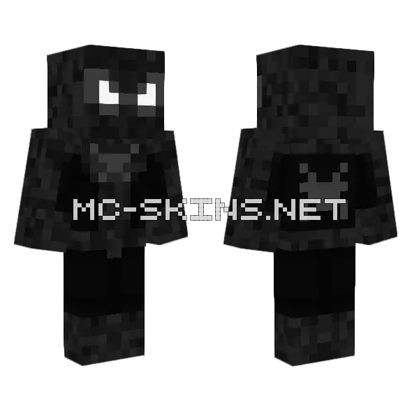 Spider-Man 3 Black Suit Minecraft skin, front and back