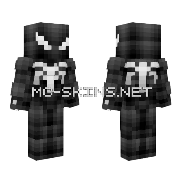 Spider Man Minecraft skin, front and back