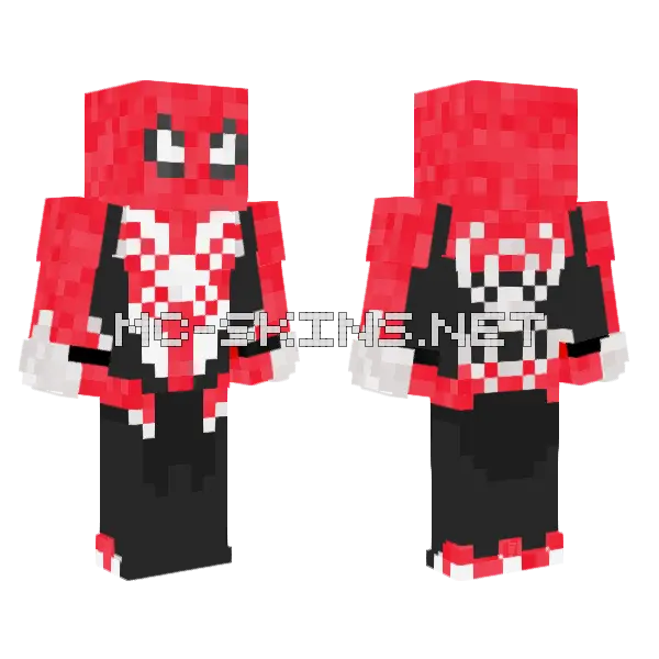 Spider-Man Advanced Suit 2.0 Minecraft skin, front and back