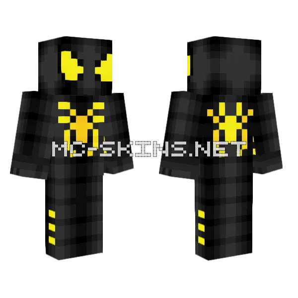 Spider-Man Anti-Ock Suit Minecraft skin, front and back