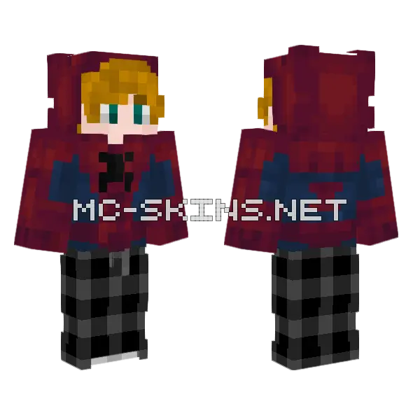 Spider-Man Archie Minecraft skin, front and back