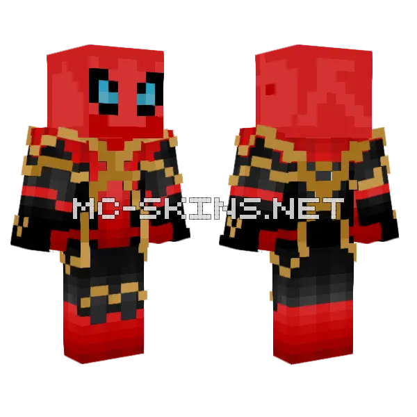 Spider Man Babasxdxdxd Minecraft skin, front and back