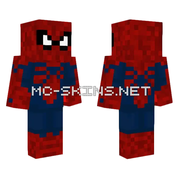 Spider-Man Beyond Ben Reilly Minecraft skin, front and back