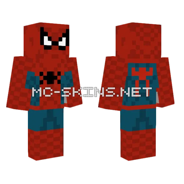 Spider-Man Brand New Day Minecraft skin, front and back