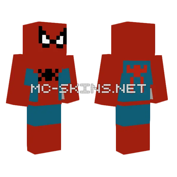 Spider Man Brand New Day Minecraft skin, front and back