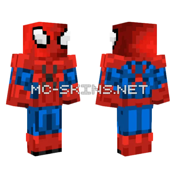 Spider-Man Brand New Day Suit Minecraft skin, front and back