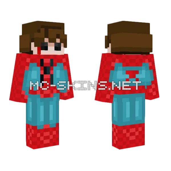 Spider-Man Brand New Day Unmasked Minecraft skin, front and back