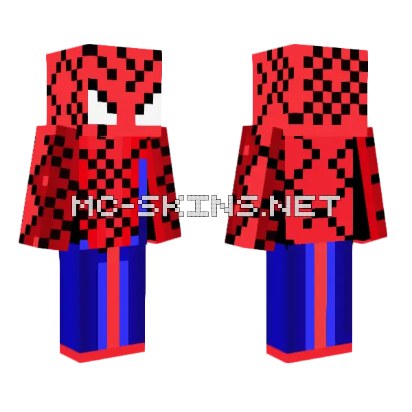 Spider-Man D Minecraft skin, front and back