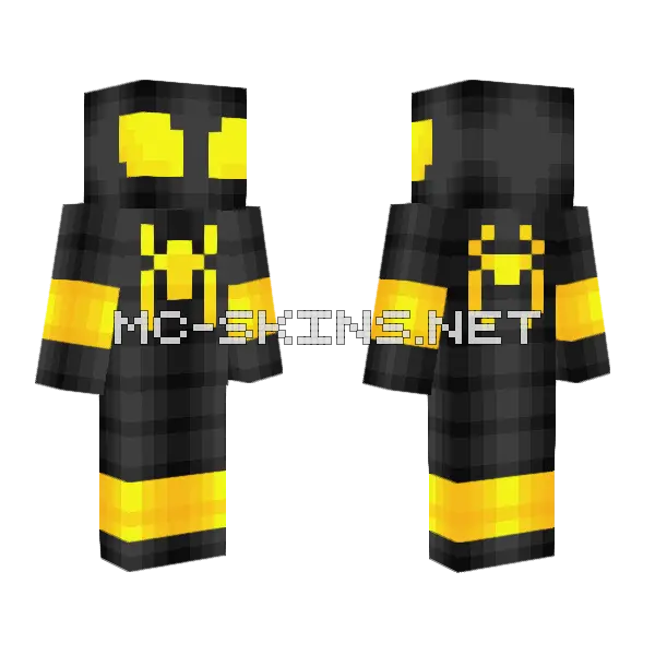 Spider Man Earth 21 Minecraft skin, front and back