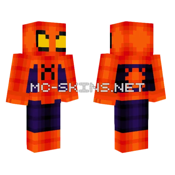 Spider-Man Family Guy Minecraft skin, front and back