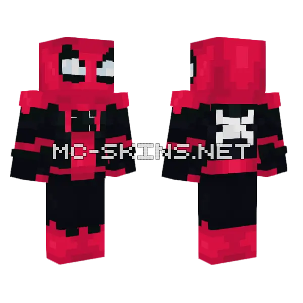 Spider Man Far From Home Minecraft skin, front and back
