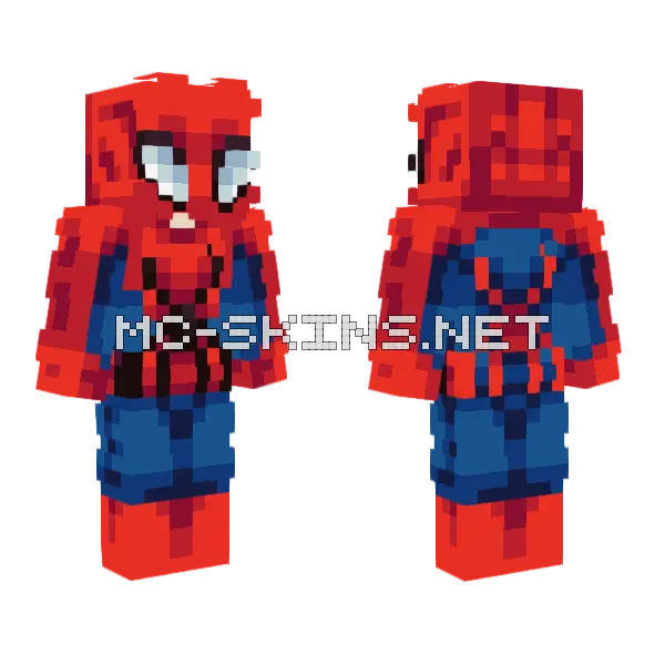 Spider-Man Hive Style Minecraft skin, front and back