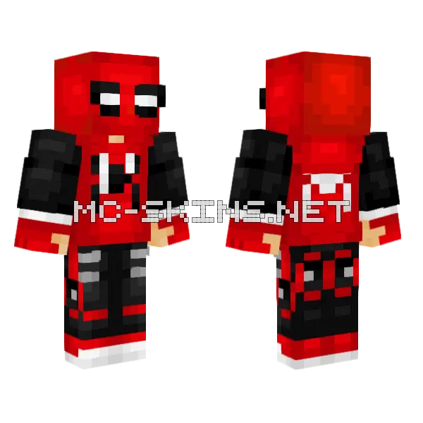 Spider-Man Homemade Suit Minecraft skin, front and back