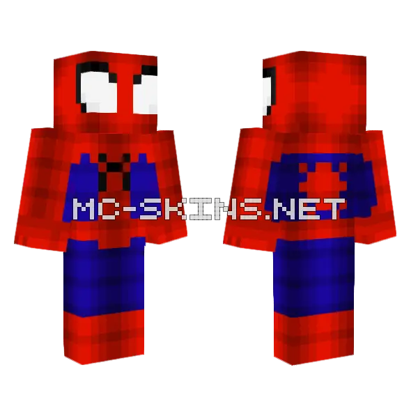 Spider-Man Into The Spider-Verse Suit Minecraft skin, front and back