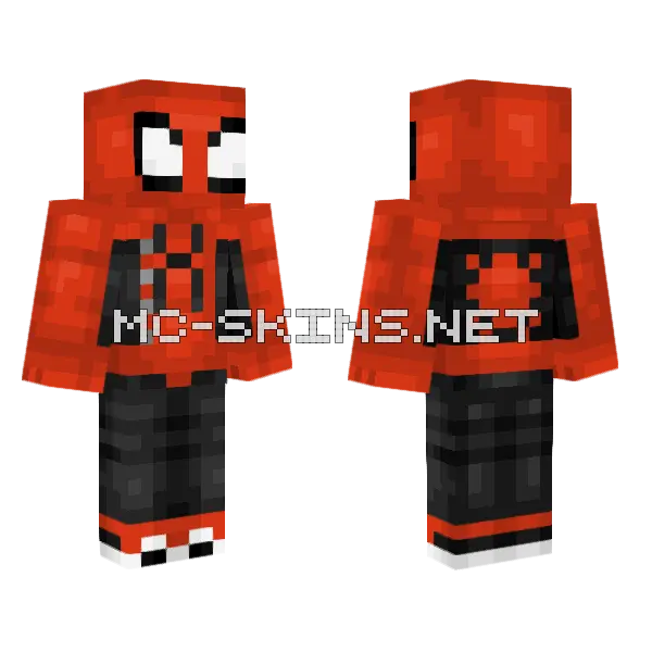 Spider Man Last Stand Suit Minecraft skin, front and back