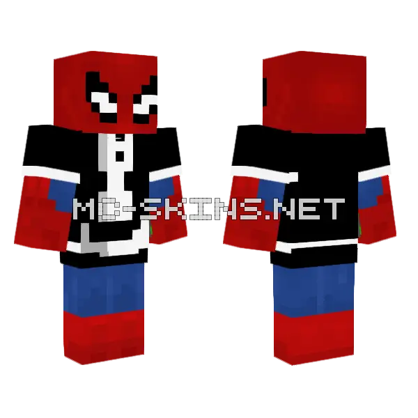 Spider-Man Maid Minecraft skin, front and back