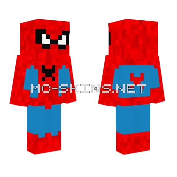Spider-Man No Way Home Minecraft skin, front and back