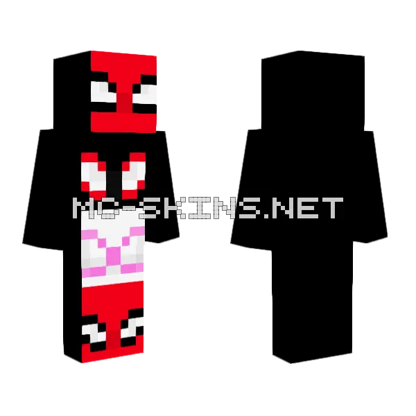 Spider Man Pfp Minecraft skin, front and back