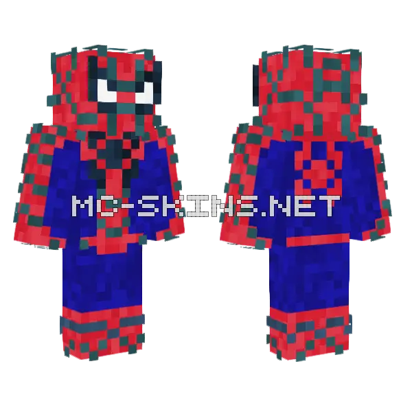 Spider Man Raimi Minecraft skin, front and back