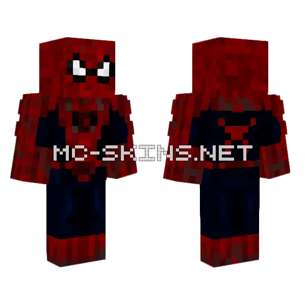 Spider-Man Raimi Suit Minecraft skin, front and back