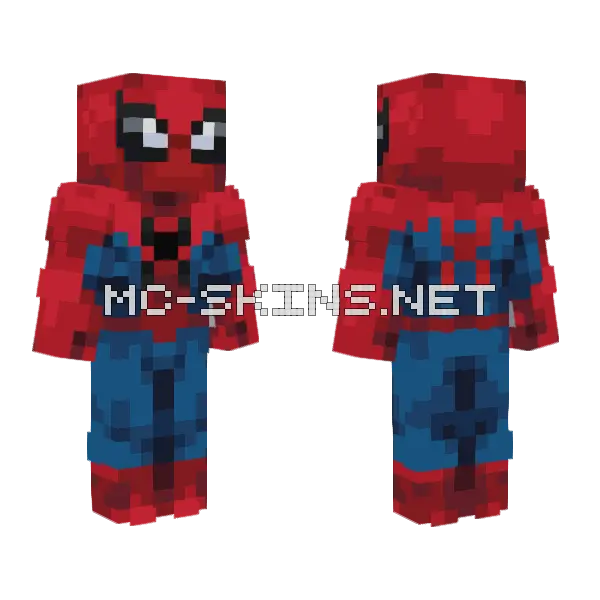 Spider Man Suit Minecraft skin, front and back