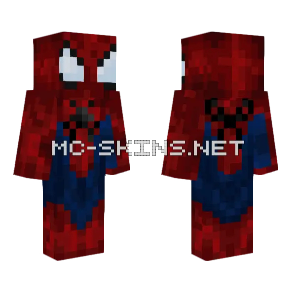 Spider-Man Suit Minecraft skin, front and back