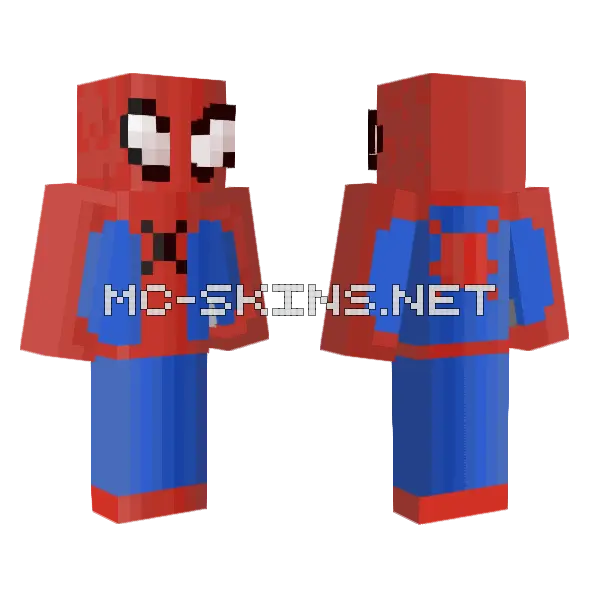 Spider Man Suit Minecraft skin, front and back