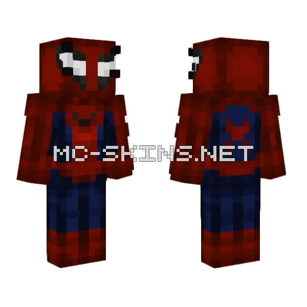 Spider-Man Suit Minecraft skin, front and back