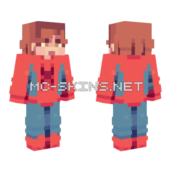 Spider-Man Suit Minecraft skin, front and back