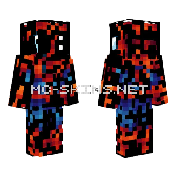 Spider-Man Suit Minecraft skin, front and back