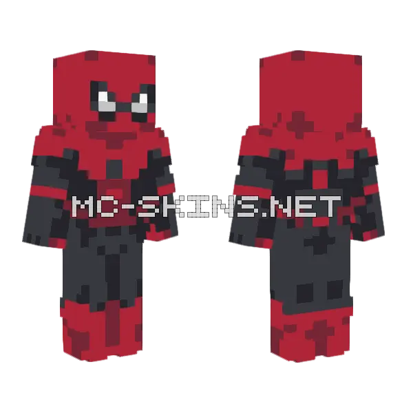 Spider Man Suit Minecraft skin, front and back