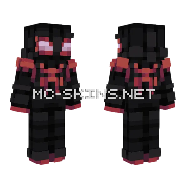 Spider Man Suit Minecraft skin, front and back