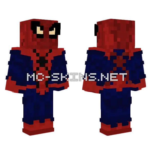 Spider Man Suit Minecraft skin, front and back