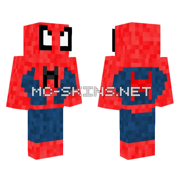 Spider-Man Tasp 2014 Minecraft skin, front and back